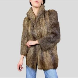 Vintage Brown Fur Coat